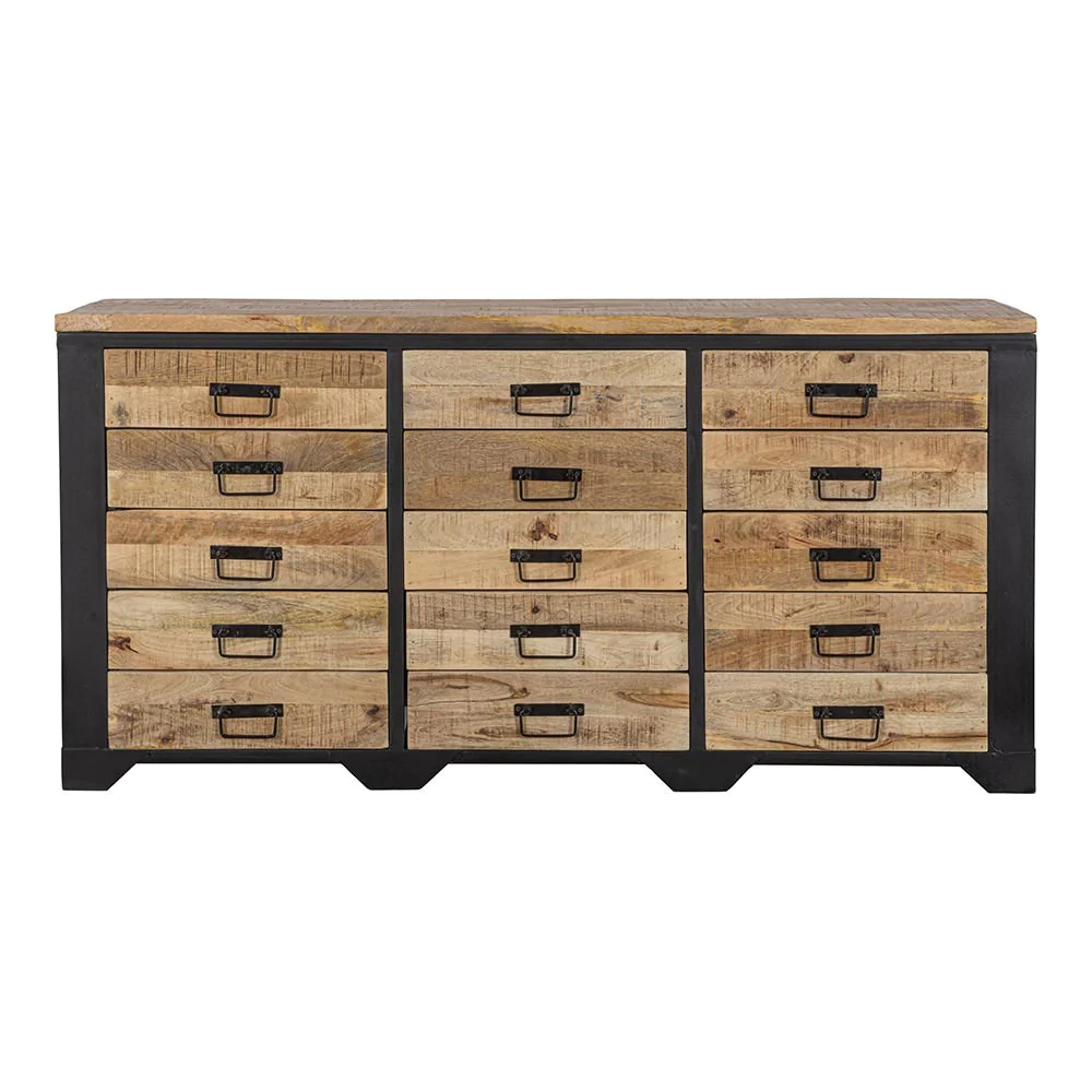 Mango houten meubels 3 Dressoir MIMI lades 160cm