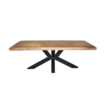 Eettafel mangohout spin poot