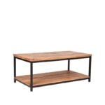 salontafel vintage rough mangohout 110x60x46 cm perspectief