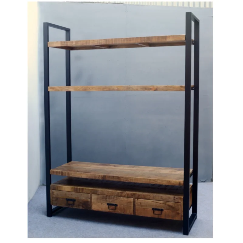 BOEKENKAST MANGOHOUT 3 LADES