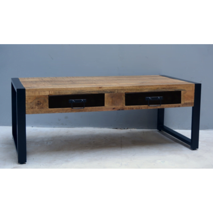 koffietafel 2 lades mangohout