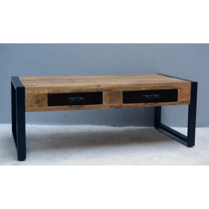 koffietafel 2 lades mangohout