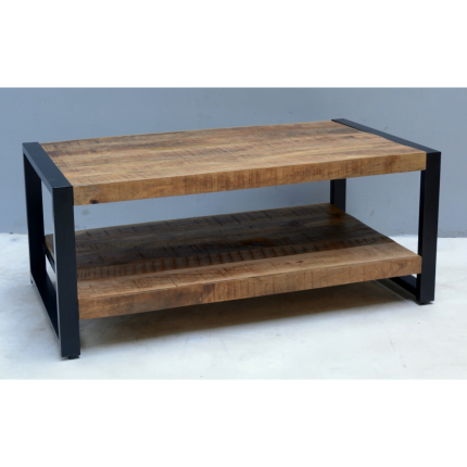 2 verdiepingen koffietafel mangohout