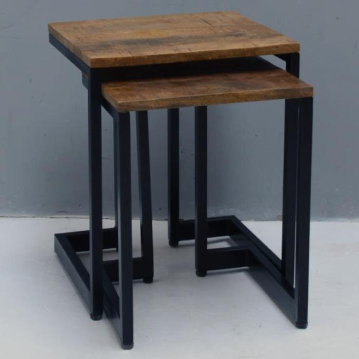 Inschuifbare koffietafel mangohout