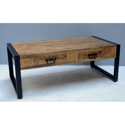 Lage koffietafel mangohout