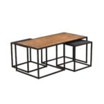 Vrijstaand salontafel cosmo set van 3 rechthoek