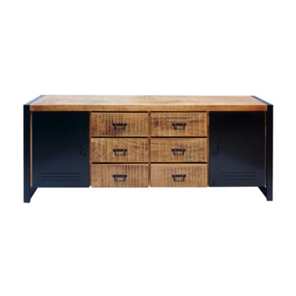 dressoir in lockerstijl van mangohout