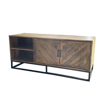TV MEUBEL MISA MANGOHOUT SCHUIN MOTIEF 140CM