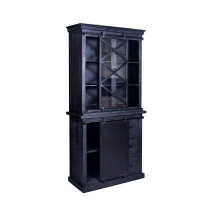Mangohouten Buffetkast Black100cm zijkantL