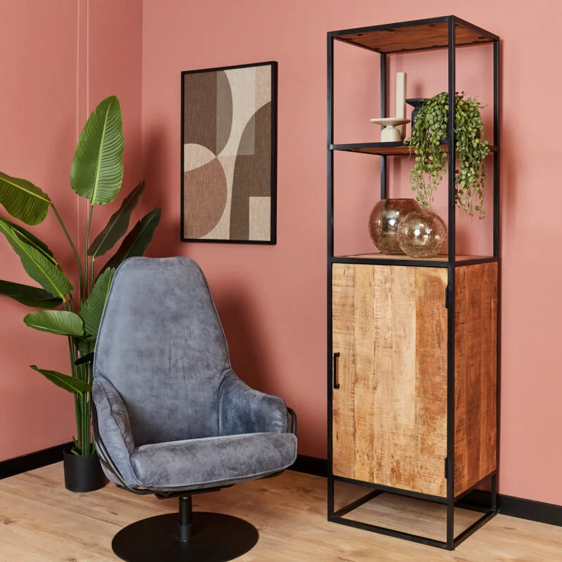 FSD boekenkast 1 deur sfeer