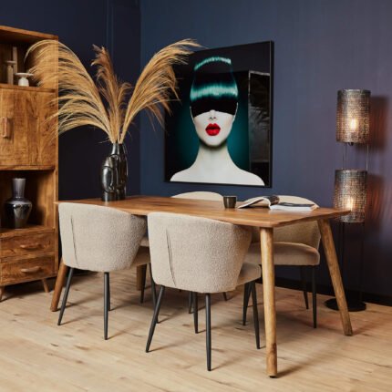 Eettafel FSOM rechthoek mangohout 180/200/240cm