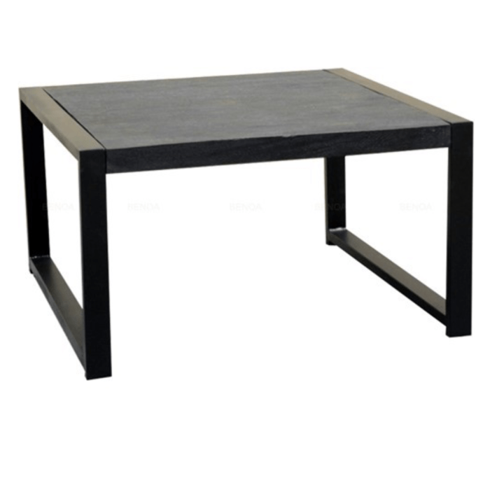 SALONTAFEL BEBR ZWART MANGOHOUT 60 80CM