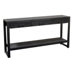 SIDETABLE BEBR ZWART MANGOHOUT 120 150CM