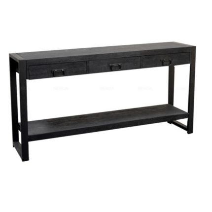 SIDETABLE BEBR ZWART MANGOHOUT 120 150CM