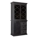 buffetkast zwart 100 variatie zijaanzicht