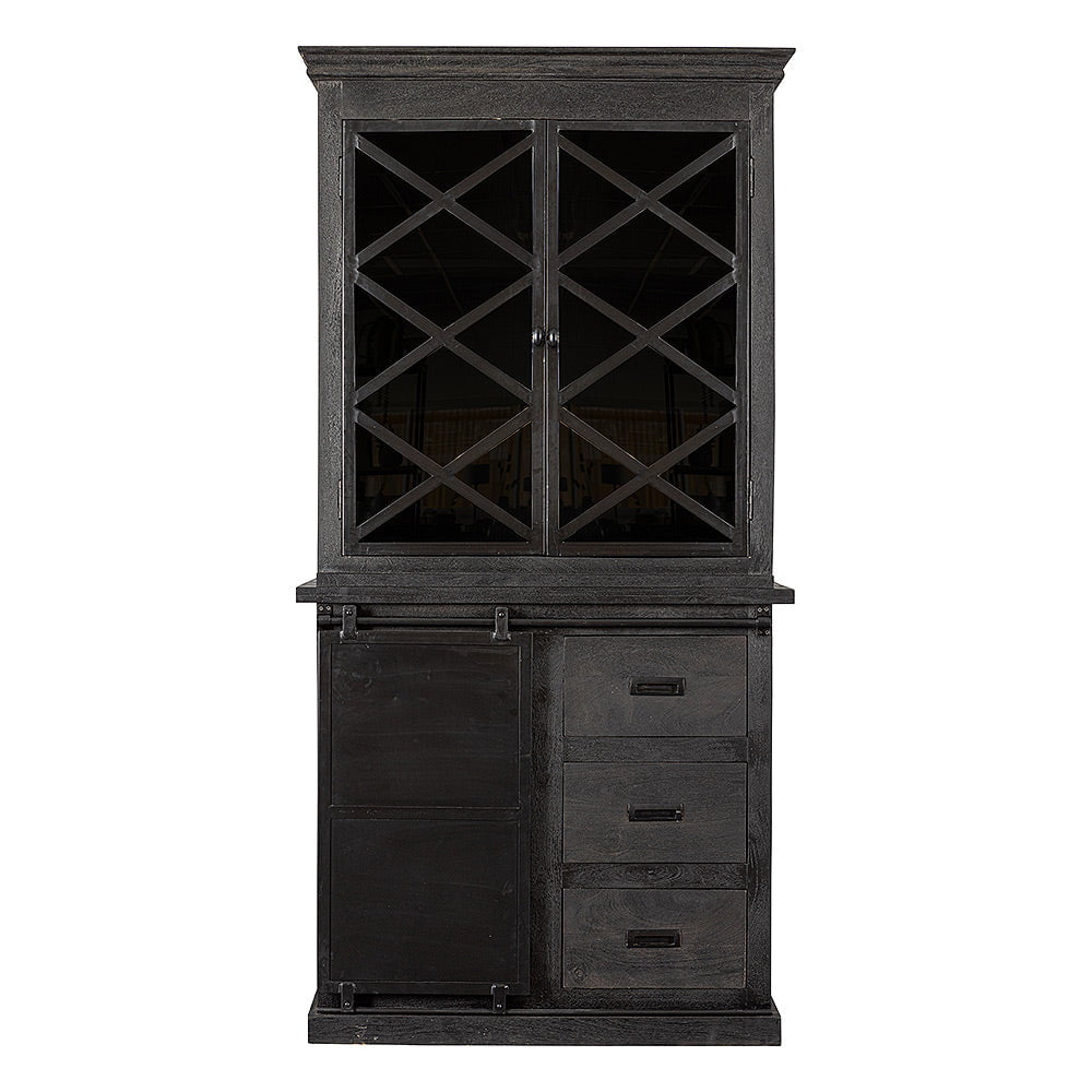Mango houten meubels 5 buffetkast zwart 100 variatie