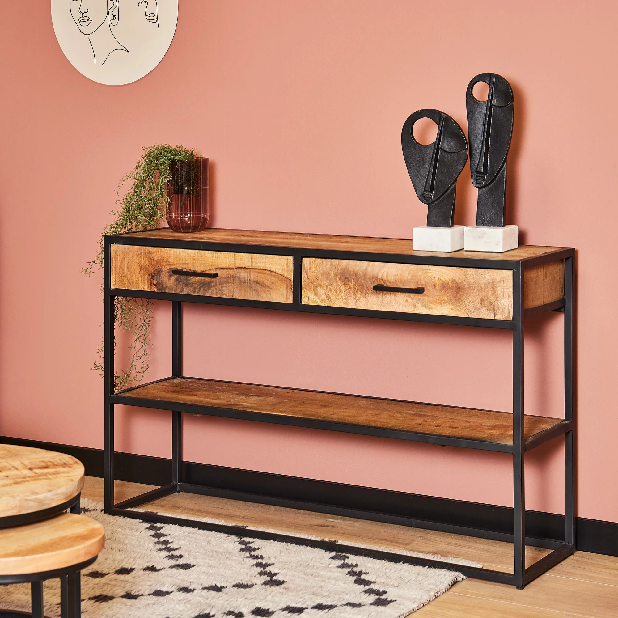 Mango houten meubels 89 denver sidetable