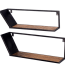 BOEKENPLANK SET VAN 2 60CM EN 55CM