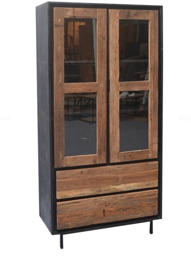 Mango houten meubels 5 Bean buffetkast wit 1