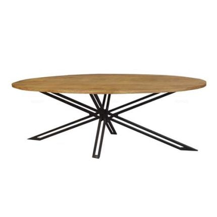 EETTAFEL BEJY MANGOHOUT OVAAL 180200220CM