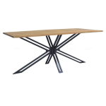 EETTAFEL BEJY MANGOHOUT RECHTHOEK 120 140 160 180 200 220CM