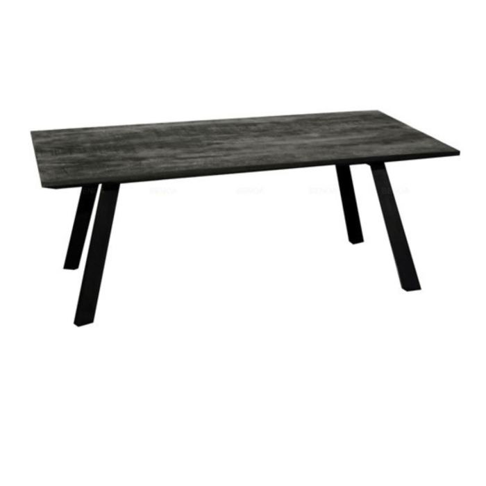 SALONTAFEL BEBE ZWART MANGOHOUT 120CM