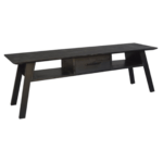 TV MEUBEL BEBE ZWART MANGOHOUT 1 LADE 150CM