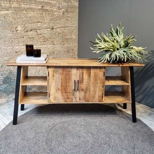 Mango houten meubels 5 berlin dressoir sfeer 150