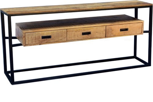 Mango houten meubels 4 BELE sidetable 140 z