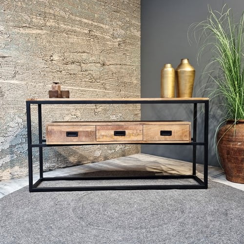 Mango houten meubels 3 BELE sidetable 140