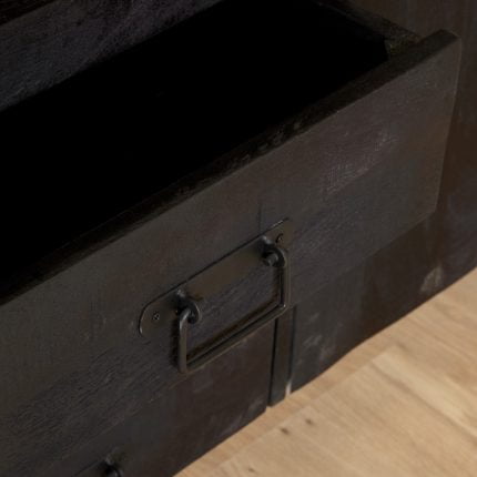 Dressoir FSBO zwart mangohout 135cm c