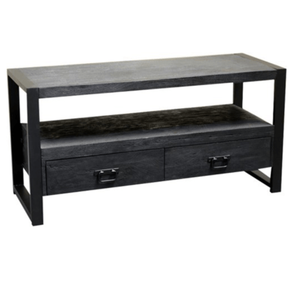 TV MEUBEL BEBR ZWART MANGOHOUT 100 120CM