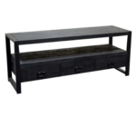 TV MEUBEL BEBR ZWART MANGOHOUT 150CM