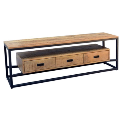 TV MEUBEL BELE MANGOHOUT 3 LADES 150CM