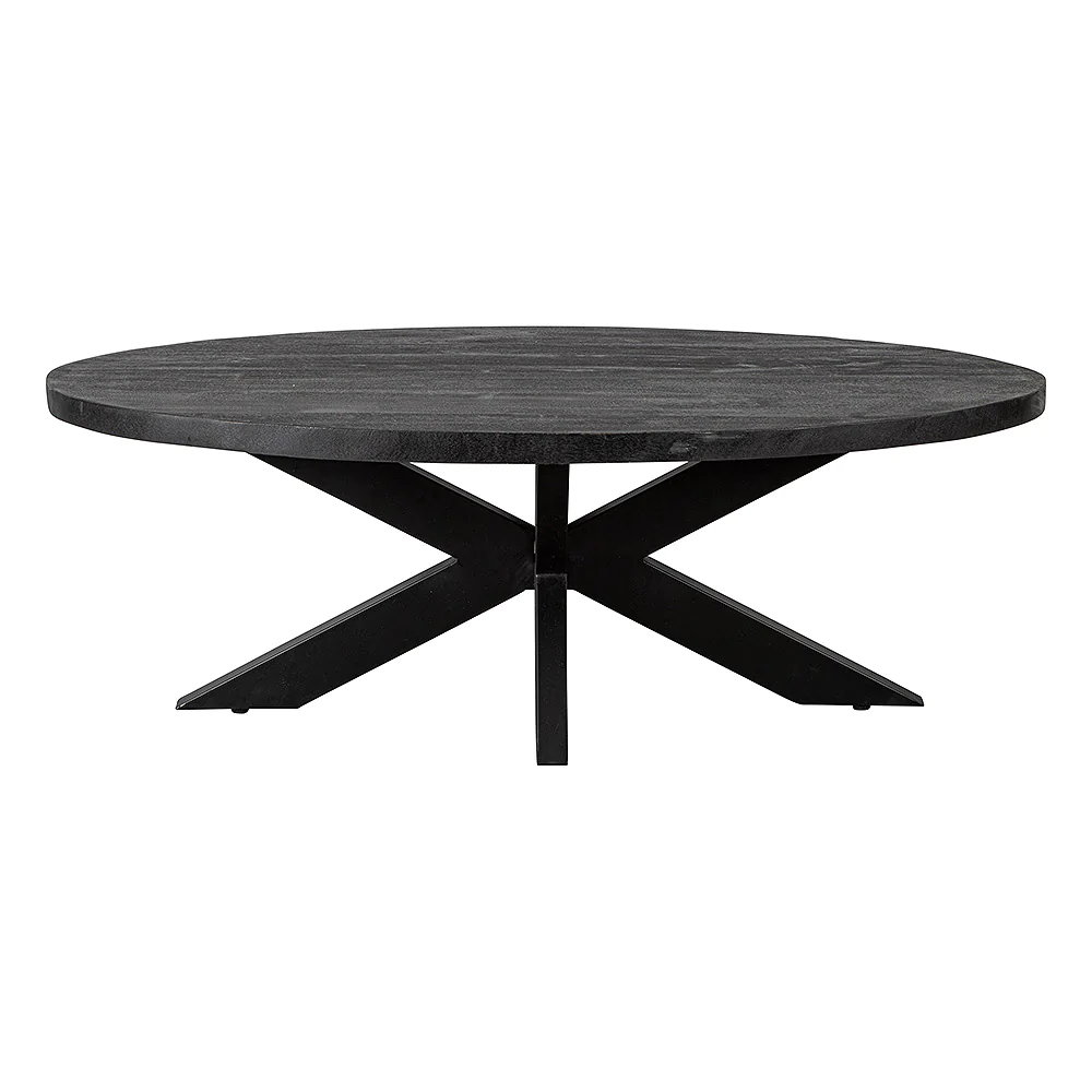 MIOS salontafel zwart ovaal z
