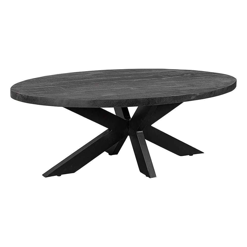 MIOS salontafel zwart ovaal
