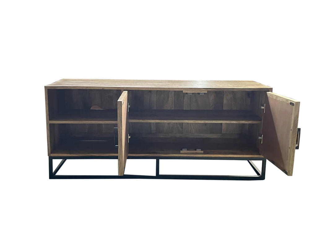 Mango houten meubels 5 MISA tv meubel 140 open