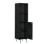 Boekenkast FSMA zwart mangohout 55cm o