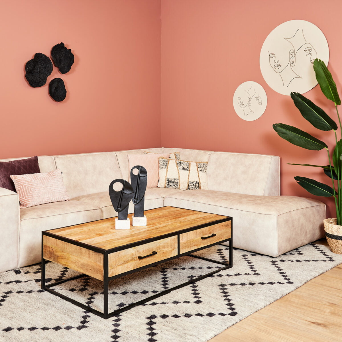 Inspiratie 12 Salontafel FSDE mangohout 130cm