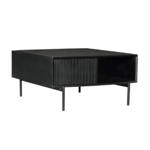 Salontafel FSMA zwart mangohout 80cm z
