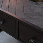 Salontafel FSNE zwart mangohout 80cm c