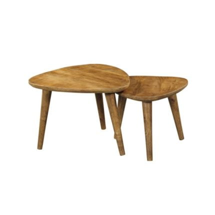 Salontafel FSOM mangohout set van 2
