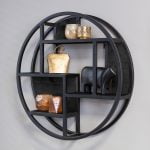 Wandrek FSNE zwart mangohout 75cm z