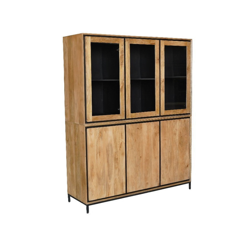 Mango houten meubels 5 vritrinekast 160 cm FSRW 1 1