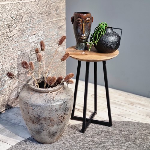 Mango houten meubels 3 bijzettafel ivy